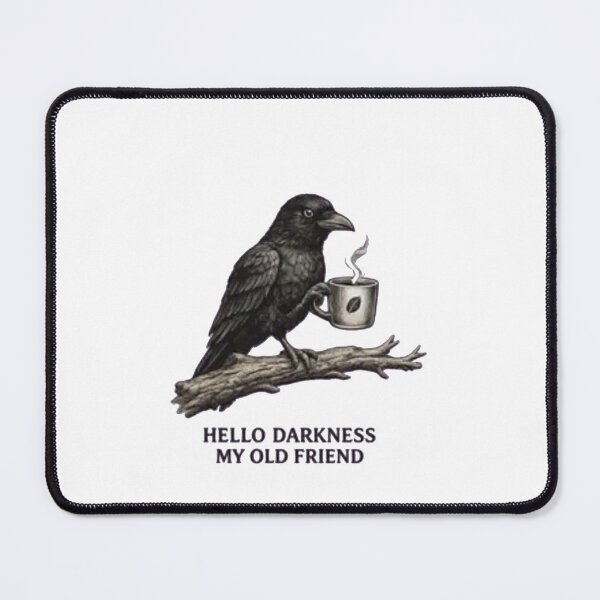 Item preview, Hello Darkness My Old Coffee lover custom raven designed and sold by Gbriel3.