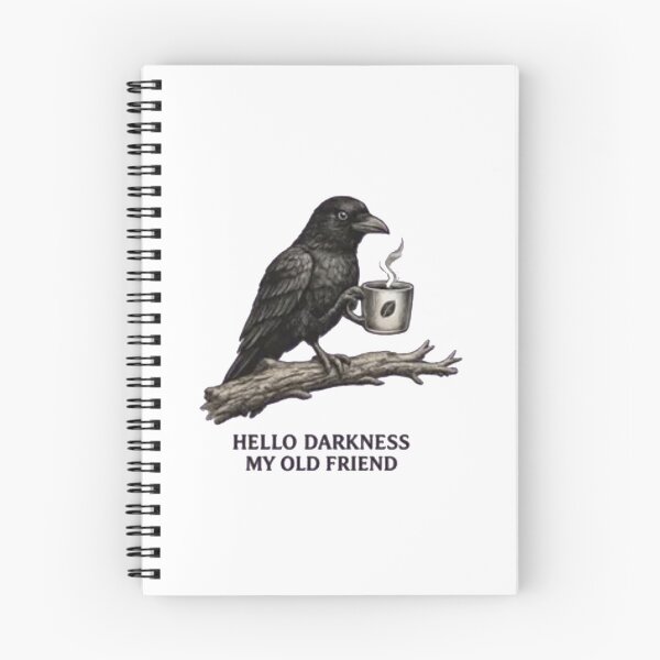 Item preview, Hello Darkness My Old Coffee lover custom raven designed and sold by Gbriel3.