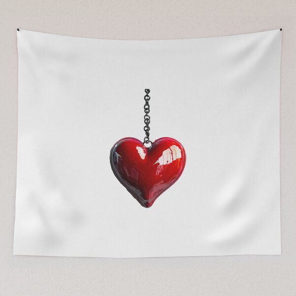 Item preview, Red Heart Hanging on a Chain designed and sold by Lilith.3x313 Vault.