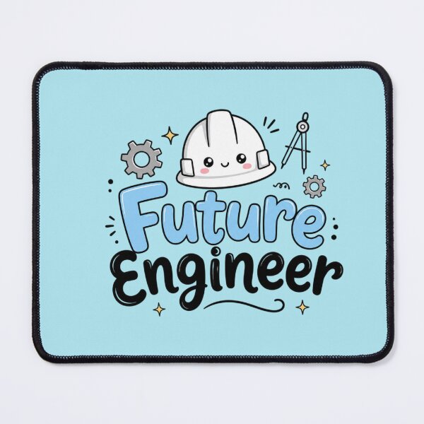 Item preview, Future Engineer Cute Kawaii Hard Hat Typography | Engineering Student Gift Sticker designed and sold by Sanika arts .