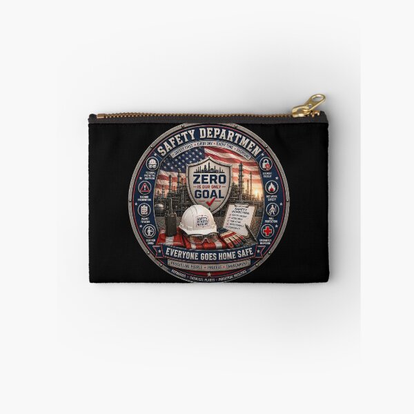 Item preview, Safety Department Zero Goal Industrial Safety Challenge Coin Wall Art | Refinery & Chemical Plant Safety Professional Design designed and sold by artistwill.