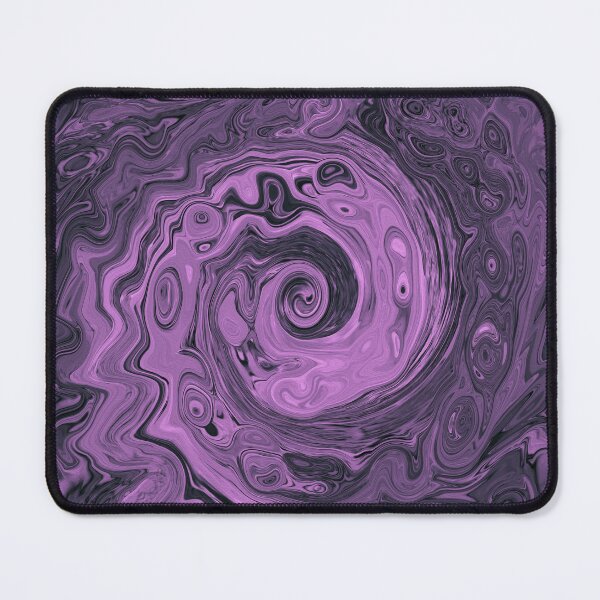 Item preview, Groovy Retro Abstract Pink and Black Swirl designed and sold by myrubiogarden.
