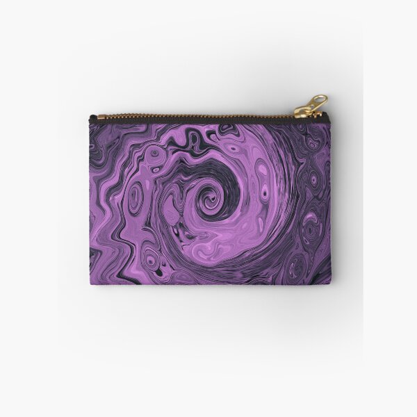 Item preview, Groovy Retro Abstract Pink and Black Swirl designed and sold by myrubiogarden.