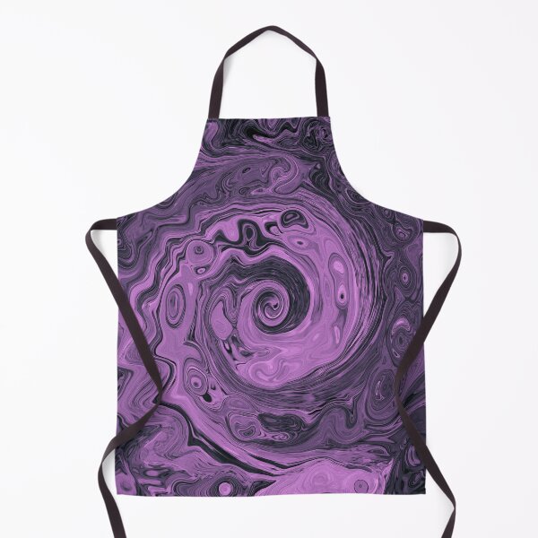 Item preview, Groovy Retro Abstract Pink and Black Swirl designed and sold by myrubiogarden.