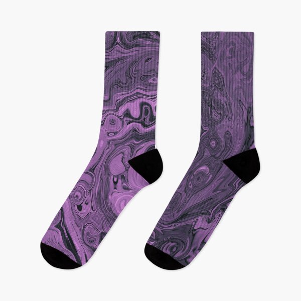 Item preview, Groovy Retro Abstract Pink and Black Swirl designed and sold by myrubiogarden.