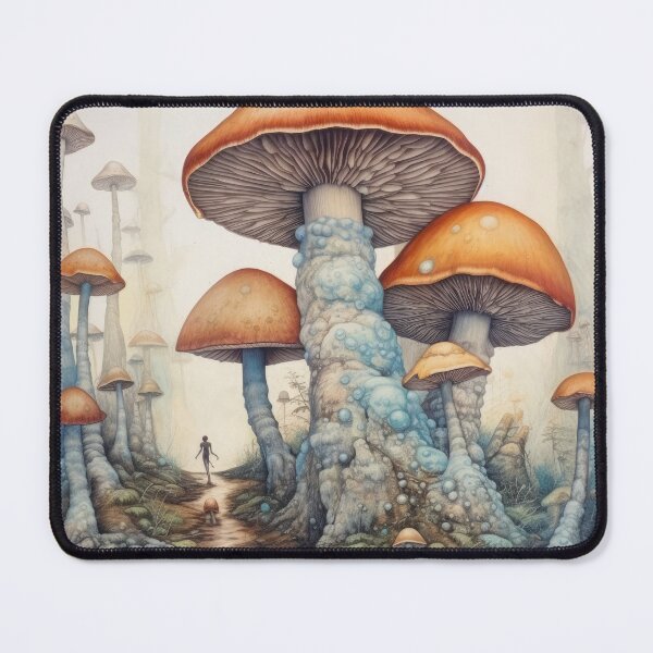 Item preview, Fairy Tale Mushroom Path designed and sold by Art School Dropout.