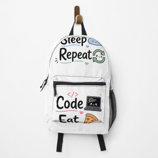 Item preview, Code Eat Sleep Repeat Cute Programmer Shirt | Kawaii Coding Quote | Funny Developer Gift | Software Engineer Sticker designed and sold by Sanika arts .