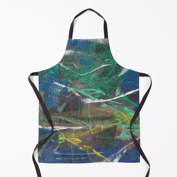 Item preview, Blue Green Abstract Collage designed and sold by Swooncake Press.