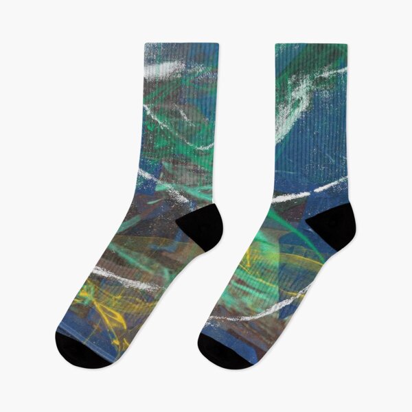 Item preview, Blue Green Abstract Collage designed and sold by Swooncake Press.