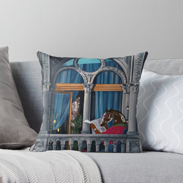 Item preview, Horses on the balcony designed and sold by Ekaterina Khozatskaya.