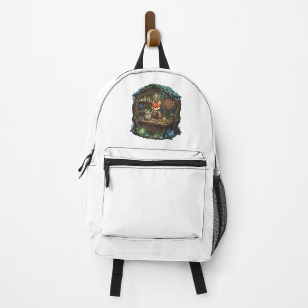 Item preview, The Fox's Lantern Cottage | Whimsical Lantern Maker | Enchanted Woodland Workshop Fantasy Illustration designed and sold by MrDev.