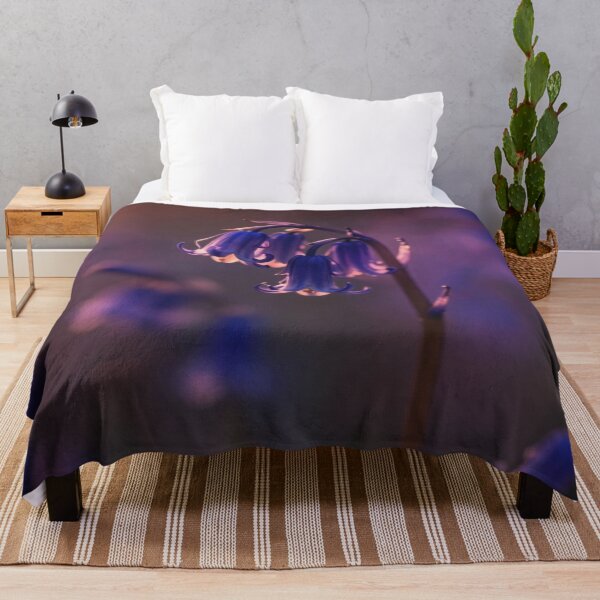 Item preview, Bluebell Flowers at Dusk | Dreamy Botanical Wall Art designed and sold by WitchyBotanicaArt.