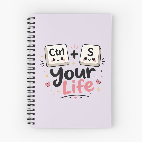 Item preview, Ctrl + S Your Life Cute Keyboard Quote | Kawaii Productivity Typography Sticker designed and sold by Sanika arts .