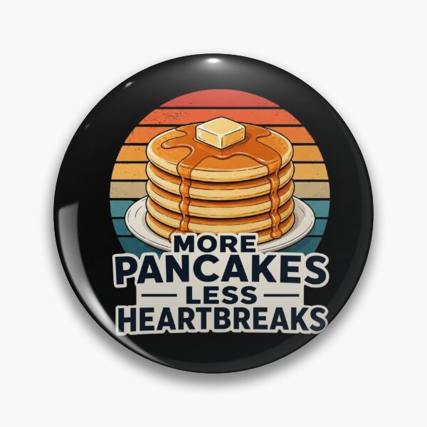 Item preview, More Pancakes, Less Heartbreaks | Funny Breakfast Gifts For Pancakes Lovers designed and sold by BrokenLabel.