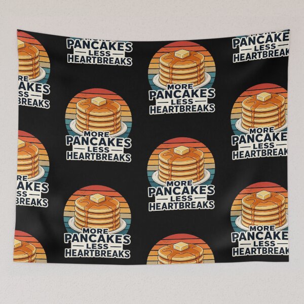 Item preview, More Pancakes, Less Heartbreaks | Funny Breakfast Gifts For Pancakes Lovers designed and sold by BrokenLabel.