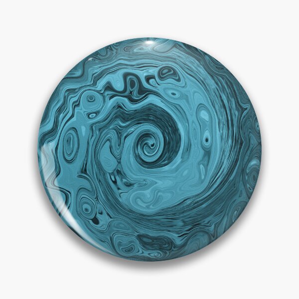 Item preview, Groovy Retro Abstract Black and Teal Swirl designed and sold by myrubiogarden.