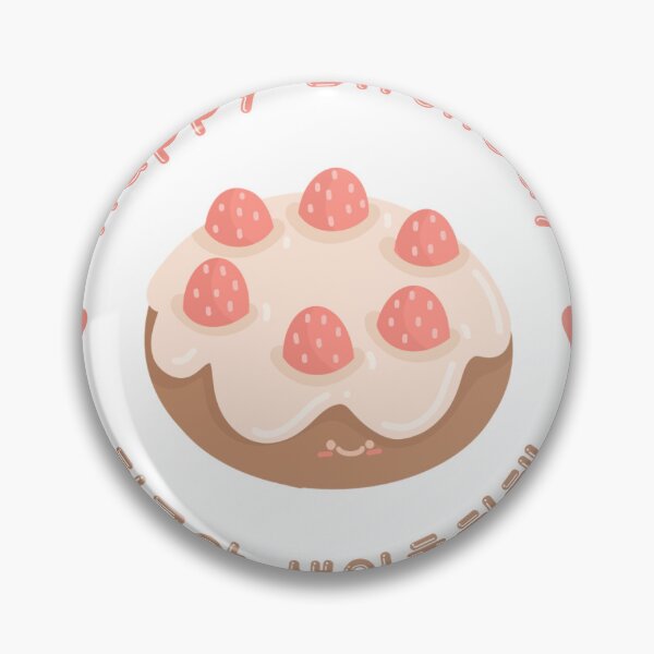 Item preview, Birthday gift peach strawberry cake designed and sold by VividlyPossible.