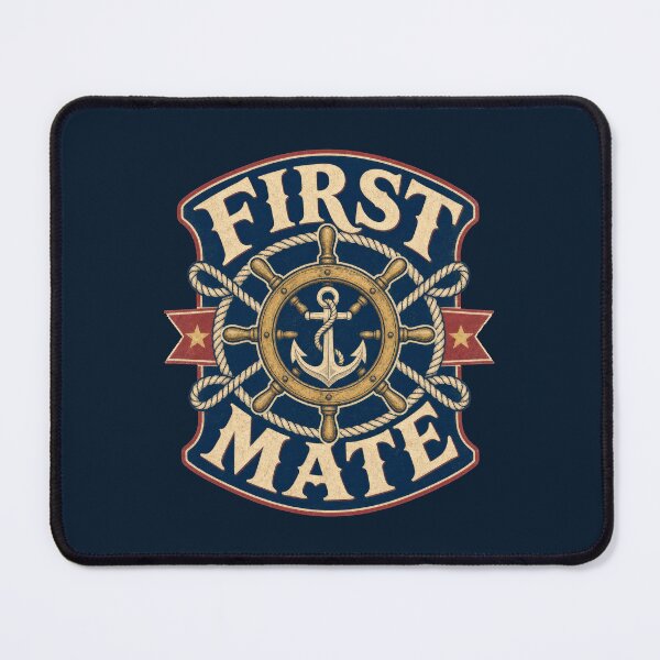 Item preview, First Mate Vintage Nautical Ship Wheel Anchor designed and sold by AntiqueImages.