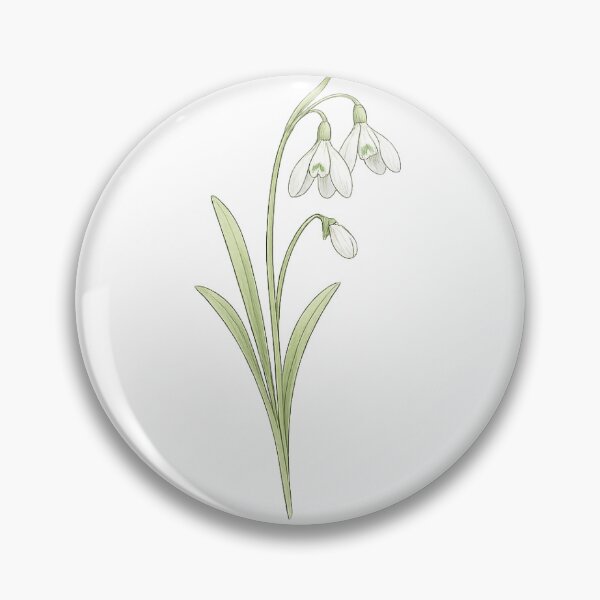 Item preview, Snowdrop bloom in delicate detail designed and sold by Side Quest Co..