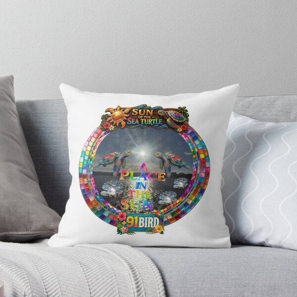 Item preview, Hayama Shinnase Beach Sunburst with Rainbow Sea Turtles - A Place in the Sun designed and sold by Plus91BIRD.