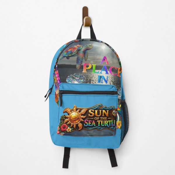 Item preview, Hayama Shinnase Beach Sunburst with Rainbow Sea Turtles - A Place in the Sun designed and sold by Plus91BIRD.
