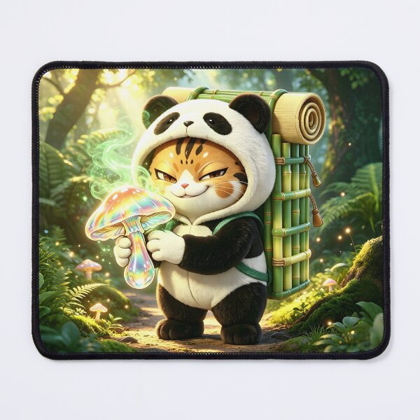Item preview, Felis Nigripes Explorer - Magical Forest Guardian Art designed and sold by ABYSSLAB.