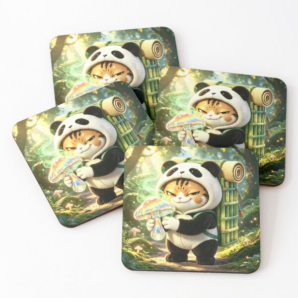 Item preview, Felis Nigripes Explorer - Magical Forest Guardian Art designed and sold by ABYSSLAB.