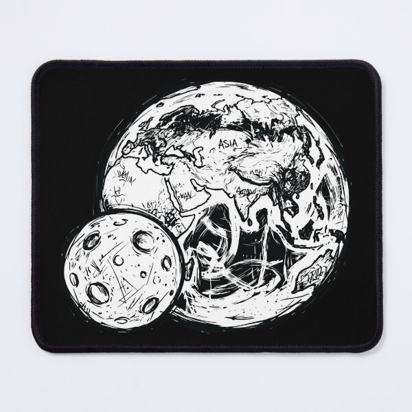 Item preview, Rough Sketch Planet Earth and Moon designed and sold by BHP Studio.