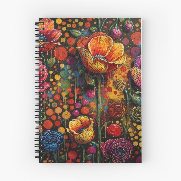 Item preview, Jeweled Poppy Flower Abstract Art  designed and sold by Beyond The Canvas.