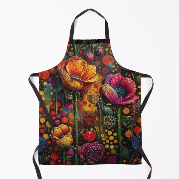 Item preview, Jeweled Poppy Flower Abstract Art designed and sold by Beyond The Canvas.