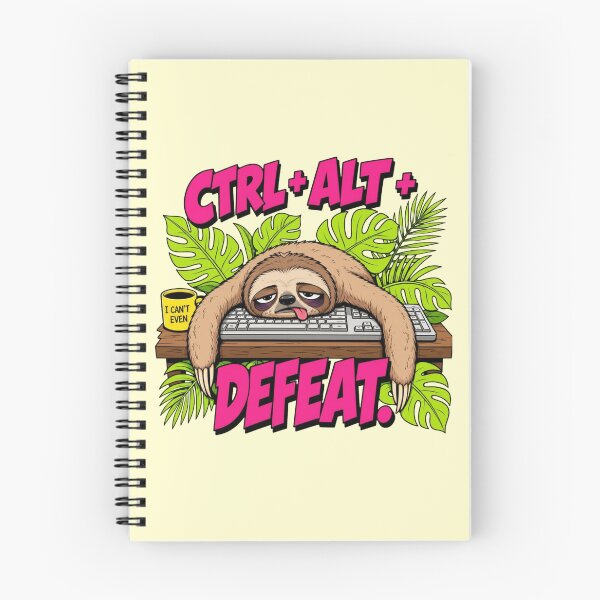 Item preview, Ctrl Alt Defeat Funny Programmer Tech Humor Sloth Gift designed and sold by Anyshca.