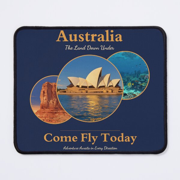 Item preview, Australia Vintage Graphic Poster designed and sold by Dimensionality.