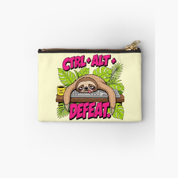 Item preview, Ctrl Alt Defeat Funny Programmer Tech Humor Sloth Gift designed and sold by Anyshca.