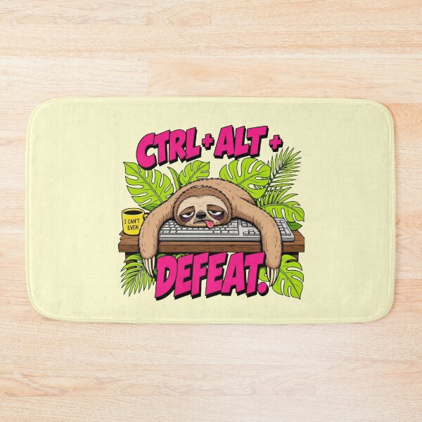 Item preview, Ctrl Alt Defeat Funny Programmer Tech Humor Sloth Gift designed and sold by Anyshca.