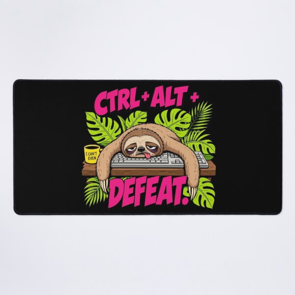 Item preview, Ctrl Alt Defeat Funny Programmer Tech Humor Sloth Gift designed and sold by Anyshca.