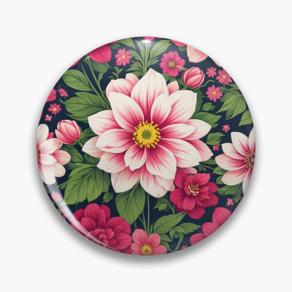Item preview, Vibrant Pink Floral Pattern designed and sold by samuel2025.
