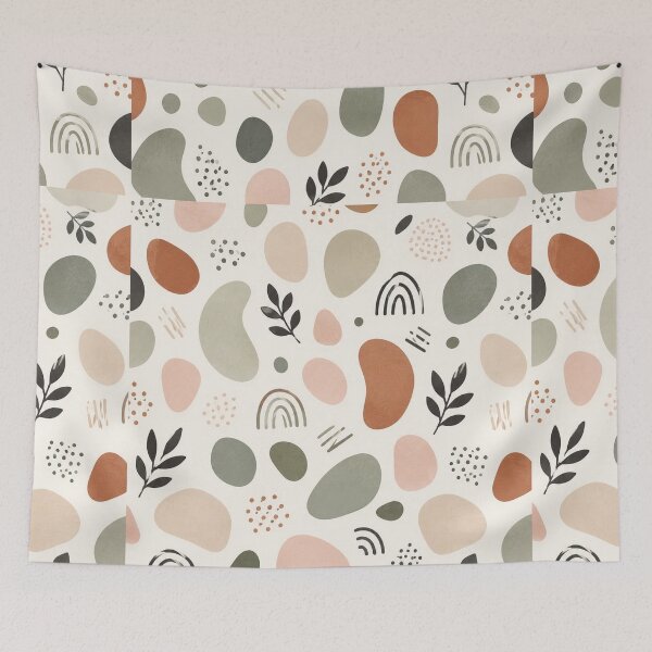Aperçu de l'œuvre Modern Abstract Organic Shapes Pattern créée et vendue par layalistoresa.