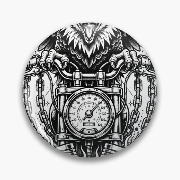 Item preview, Biker Eagle iPhone Case | Motorcycle Handlebar Wings Design | Tattoo Style Phone Case for Men designed and sold by Donartpictures.