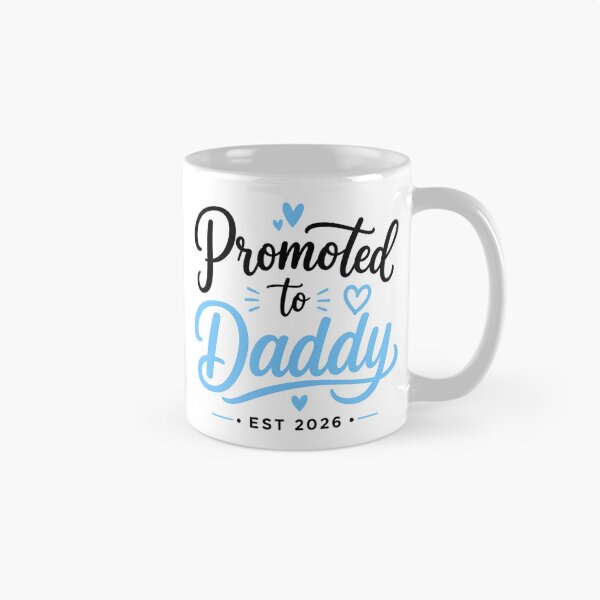 Item preview, Promoted to Daddy Est. 2026 | First-Time Dad | New Dad Pregnancy Announcement Gift designed and sold by MakeMemoryStore.