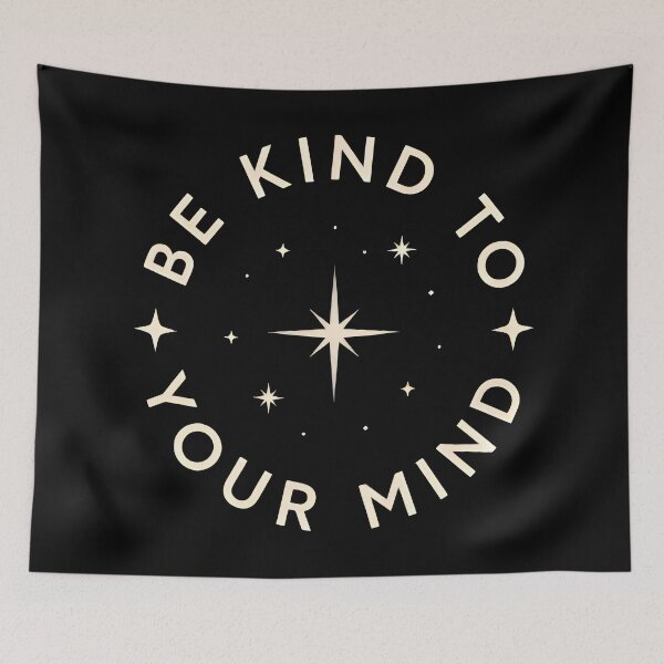 Item preview, Be Kind To Your Mind - Celestial Star Typography Quote designed and sold by milano picks.