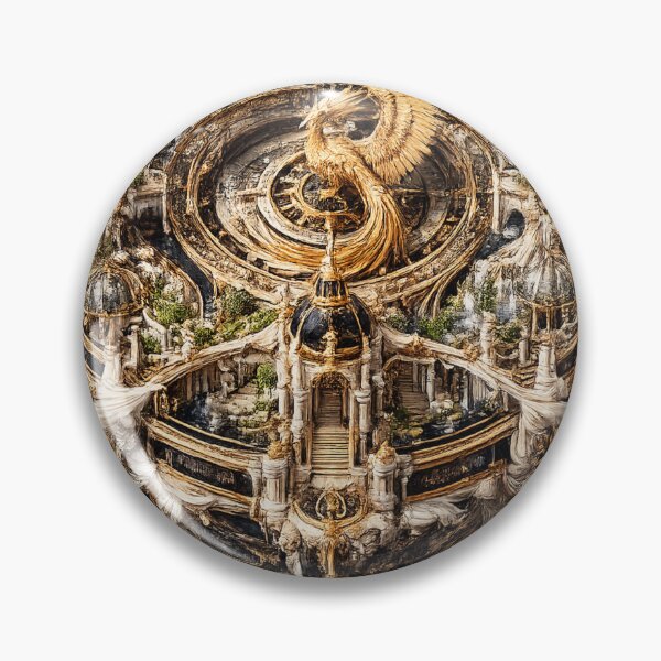 Item preview, The Palace Compass – Renaissance Phoenix Imperial Compass Art designed and sold by Emoji Emblems.