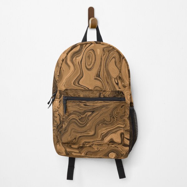Item preview, Groovy Retro Abstract Black and Brown Swirl designed and sold by myrubiogarden.