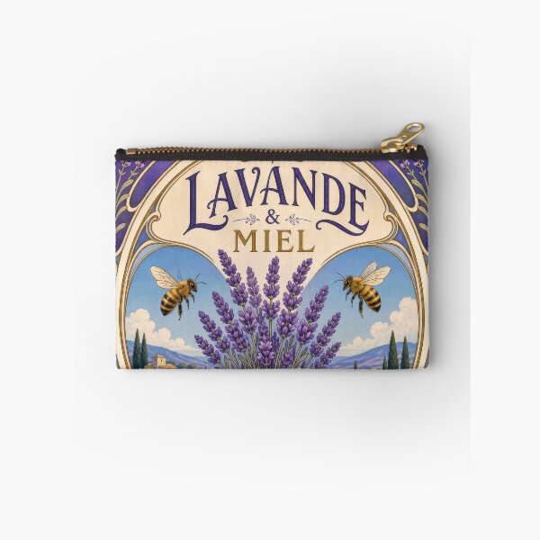 Item preview, Provence Lavender Honey Bees Vintage Art Nouveau designed and sold by AntiqueImages.
