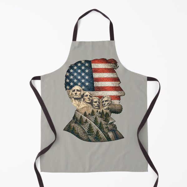 Item preview, Abraham Lincoln Mt Rushmore Silhouette - Independence Day - 4th of July - Patriotism designed and sold by krewyork.