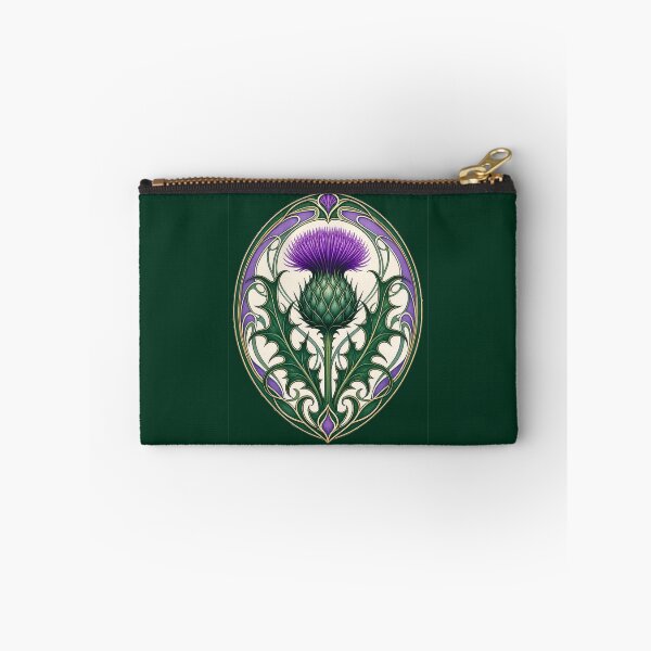 Item preview, Art Nouveau Scottish Thistle Botanical Design designed and sold by AntiqueImages.