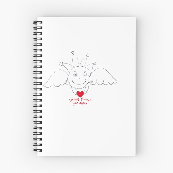Item preview, Emoji Loving Harlequin Angel (Ink drawing by ACCI) designed and sold by VanyssaGraphics.