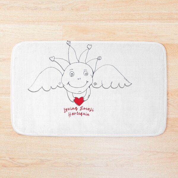 Item preview, Emoji Loving Harlequin Angel (Ink drawing by ACCI) designed and sold by VanyssaGraphics.