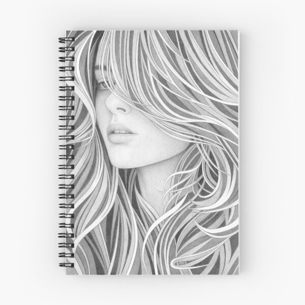 Item preview, Female Portrait Pencil Drawing  designed and sold by MattHackArt.