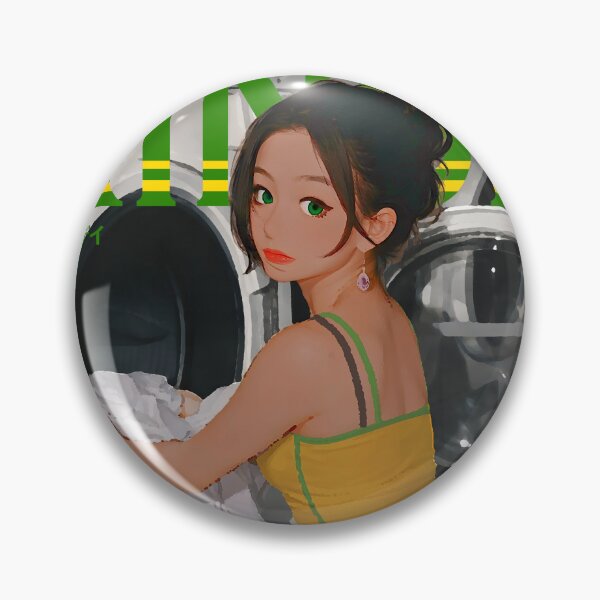 Item preview, Rinse — Anime Laundromat Girl Japanese Brazil Football Editorial Illustration Print designed and sold by Timelyrelic.