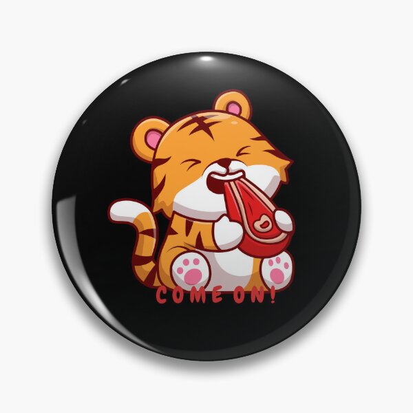 Item preview, Tiger eating meat designed and sold by Hope-it-fits.
